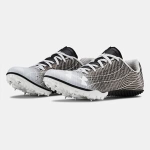 New Under Armour Unisex Kick Sprint 3 Track Spikes- Black Grey Size 9